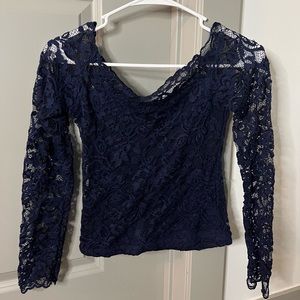 Navy blue top